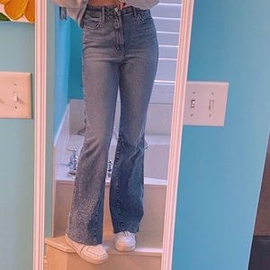 OLD NAVY acid wash flare jeans